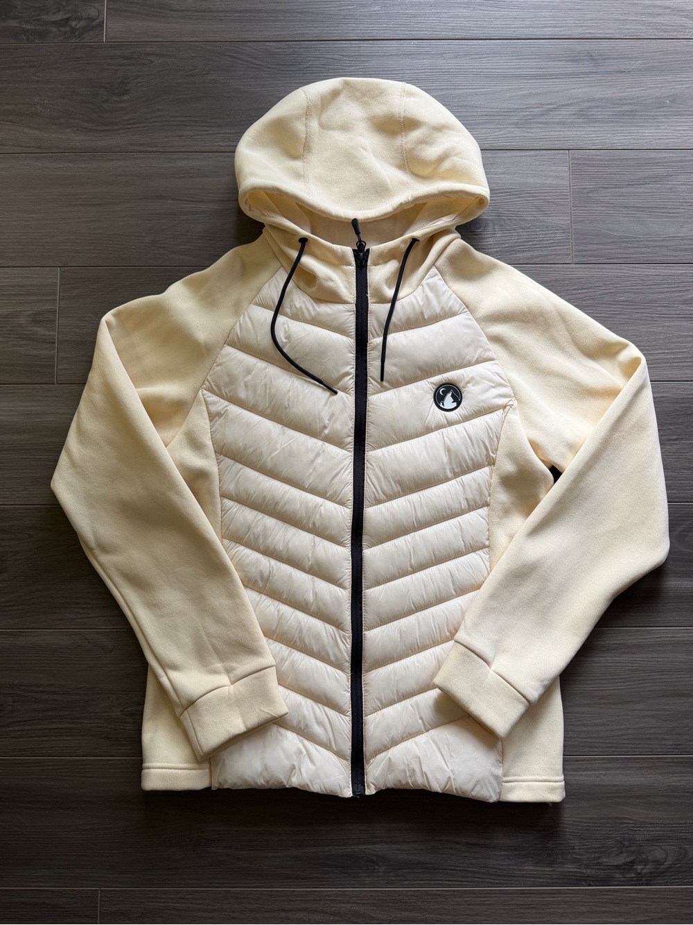Zyia Cream colored Hooded Jacket size XL